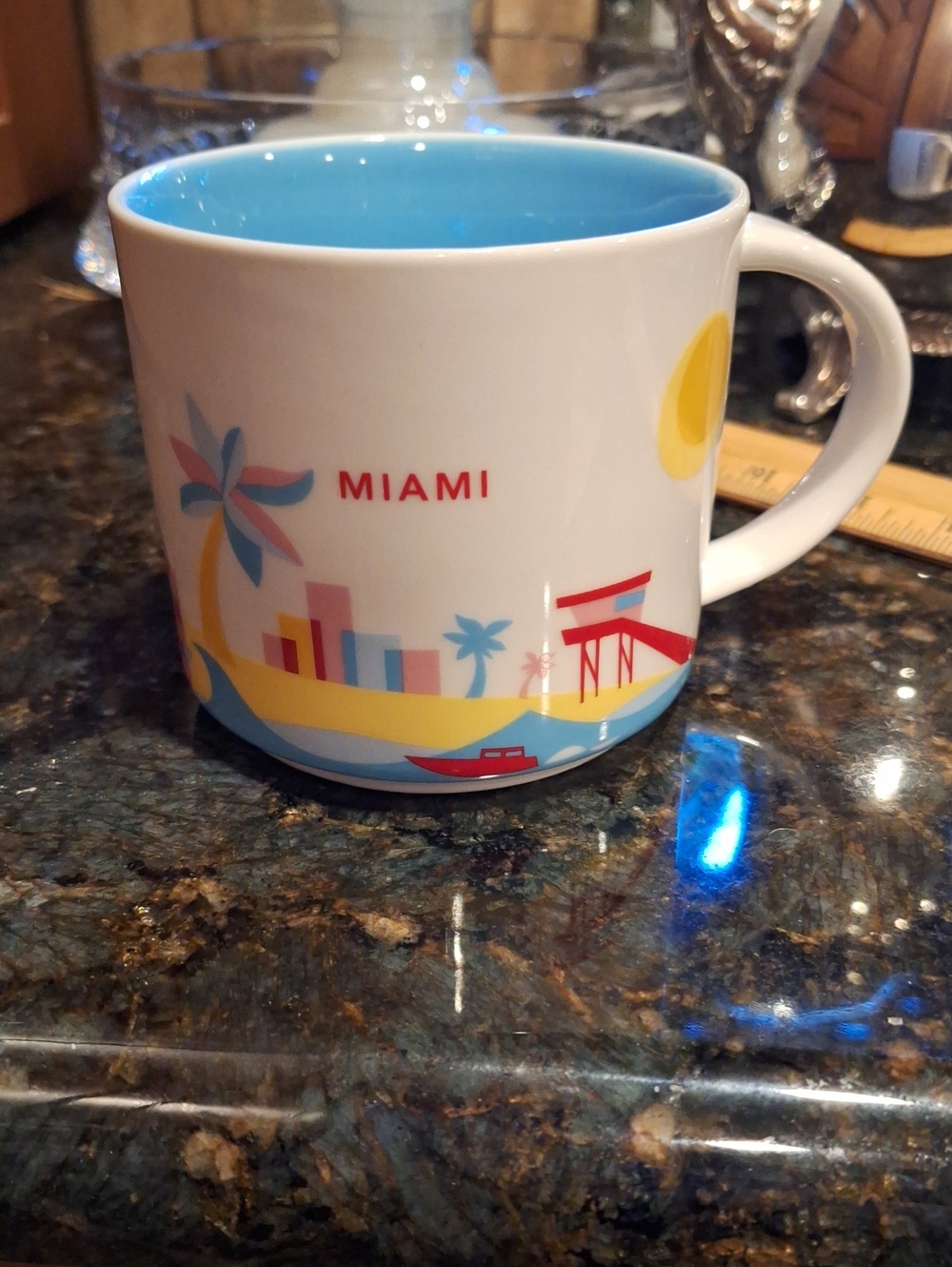 Starbucks 2015 Miami "You Are Here" Mug -  No Chips Or Stains